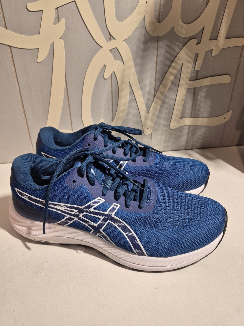 ASICS Blue Women's Athletic Running Shoes with White Logo